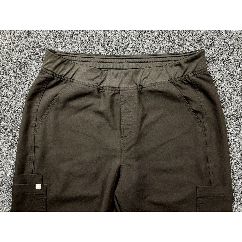 FIGS Axim Cargo Scrub Pants Mens Large Black Technical Collection T2001 Straight
